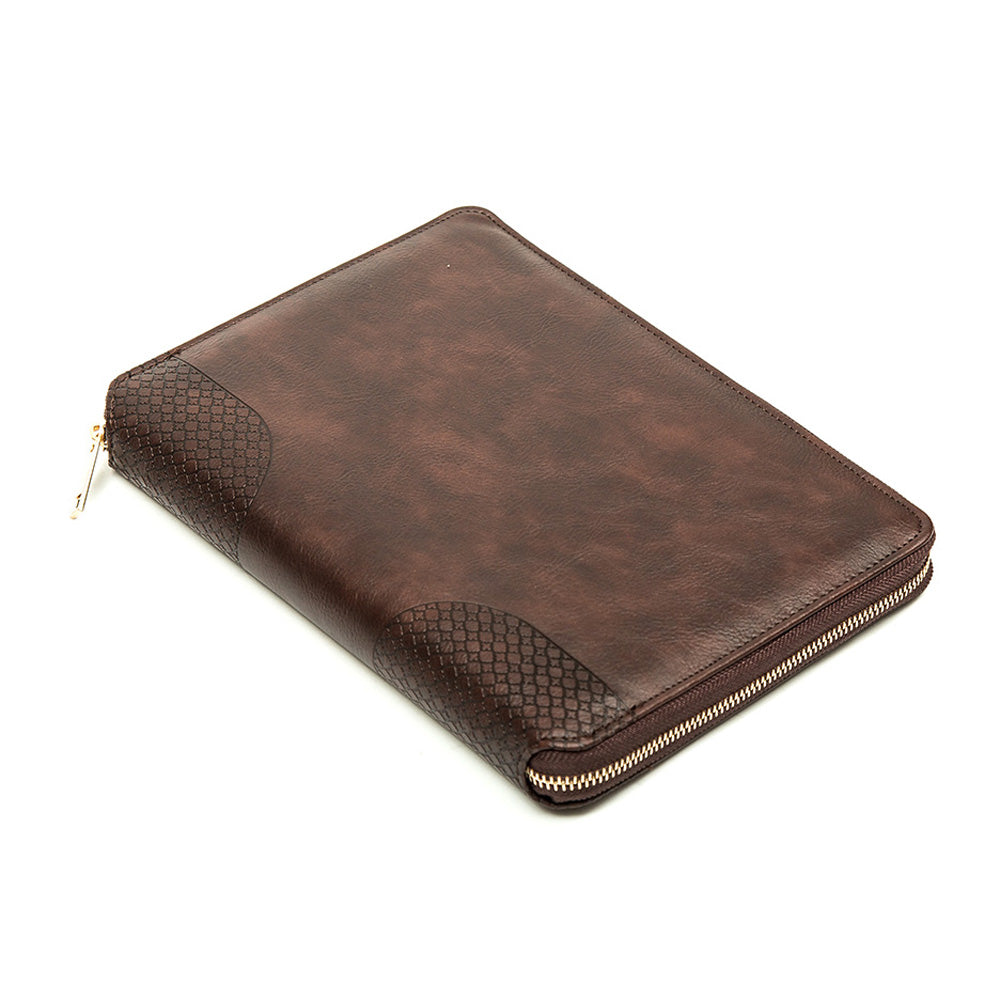 Personalised Sterling Organizer Ring Binder Notebook with Water Resistant Cover & Secure Zipper - (Free Name Personalisation) - No COD