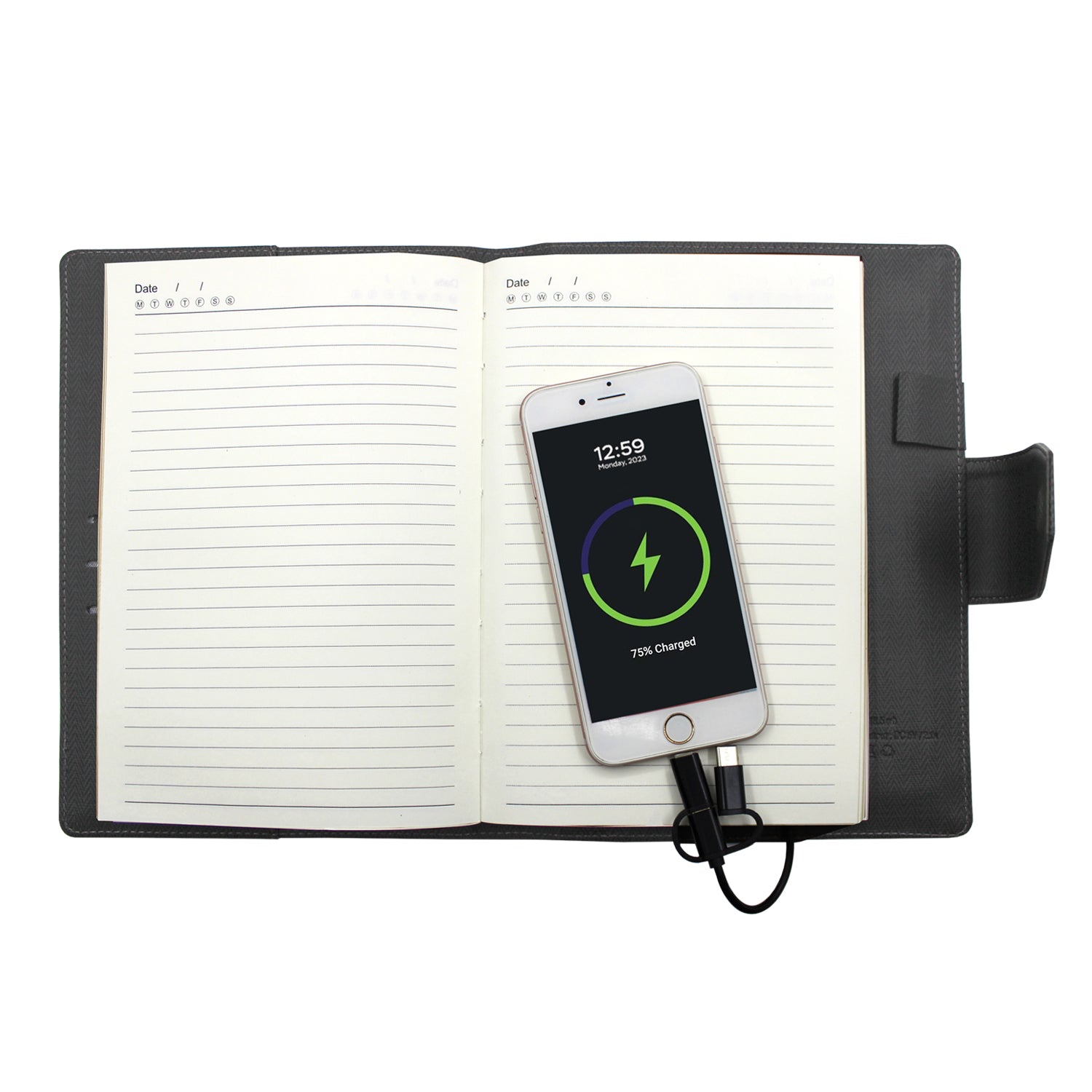 Personalised Ergon - Smart Charging 5000 mAh Powerbank Notebook - (Free Name Personalisation) - No COD