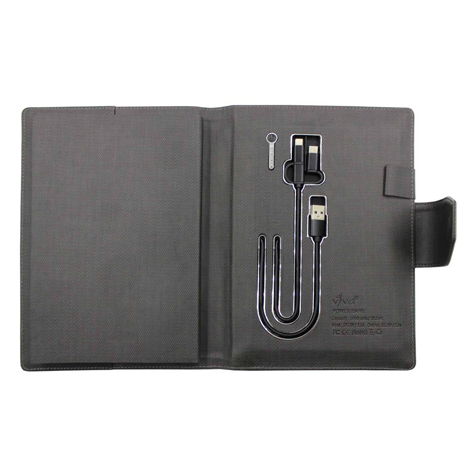 Personalised Ergon - Smart Charging 5000 mAh Powerbank Notebook - (Free Name Personalisation) - No COD