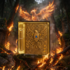 Eagle Bronze Celestial Phoenix 3D Embossed Vintage Leather Journal Notebook with Golden Diamond Ball Pen (Limited Edition)