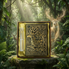Elderhorn Spirit Reindeer 3D Embossed Vintage Leather Journal Notebook with Golden Diamond Ball Pen – Christmas Edition (Limited Edition)