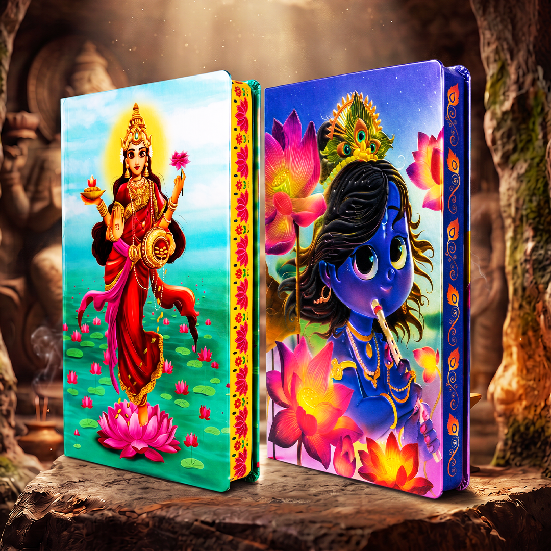 Divine Series UV Printed 3D Embossed Illustrated Diary (Limited Edition) - Set of 2