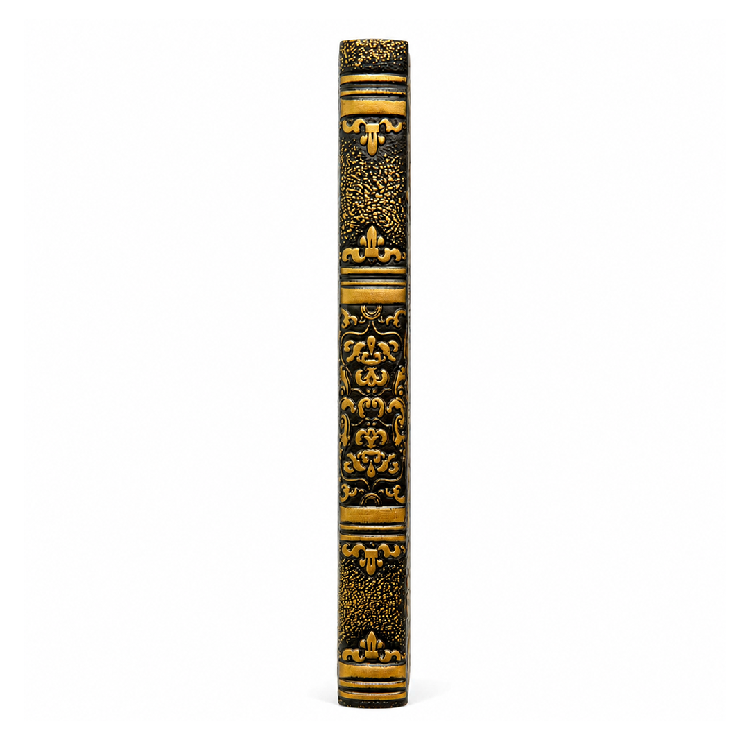 Radha Krishna Bronze 3D Embossed Vintage Leather Journal Notebook with (Limited Edition)