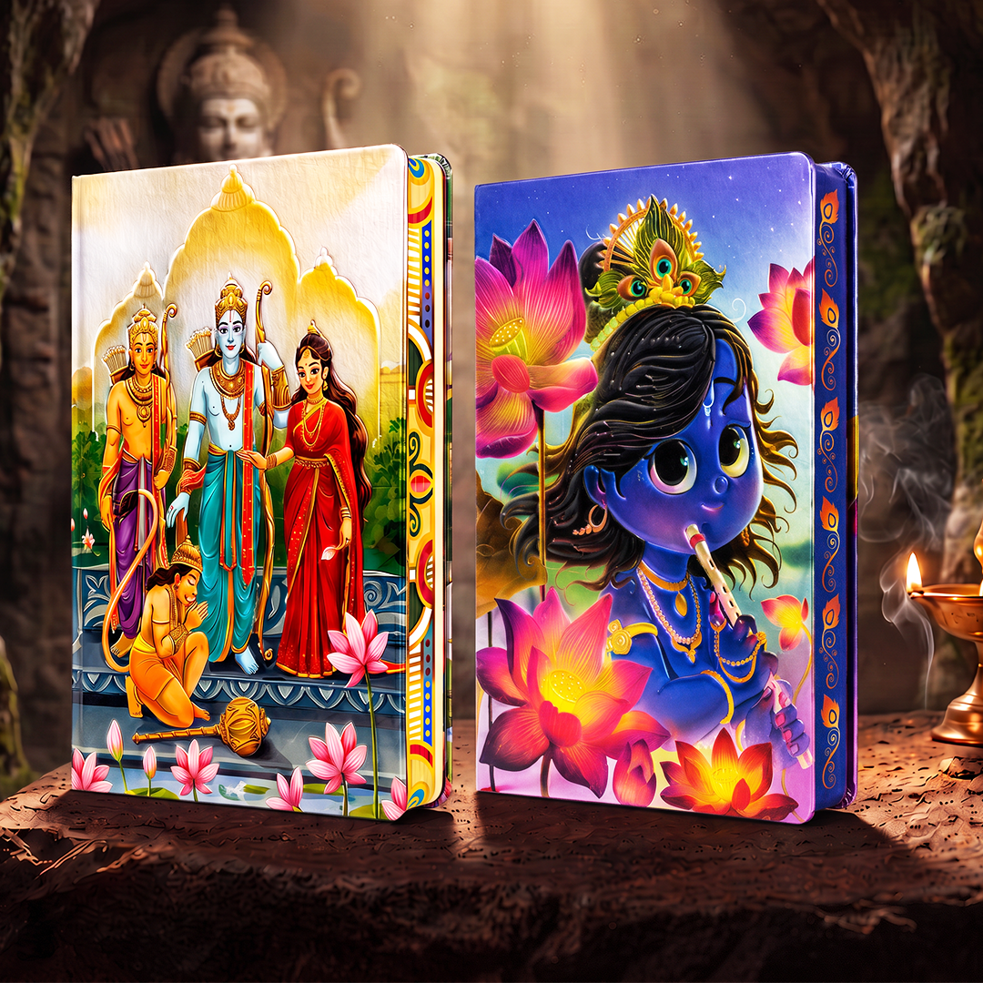 Divine Series UV Printed 3D Embossed Illustrated Diary (Limited Edition) - Set of 2