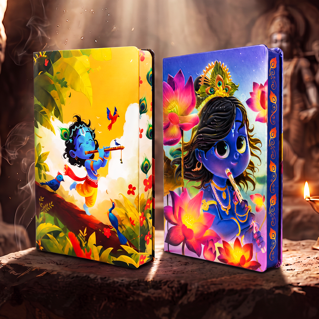 Divine Series UV Printed 3D Embossed Illustrated Diary (Limited Edition) - Set of 2