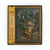 Colorful Queen Enchanted Masquerade 3D Embossed Vintage Leather Journal Notebook with Golden Diamond Ball Pen (Limited Edition)