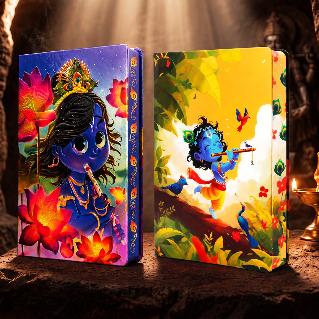 Divine Series UV Printed 3D Embossed Illustrated Diary (Limited Edition) - Set of 2