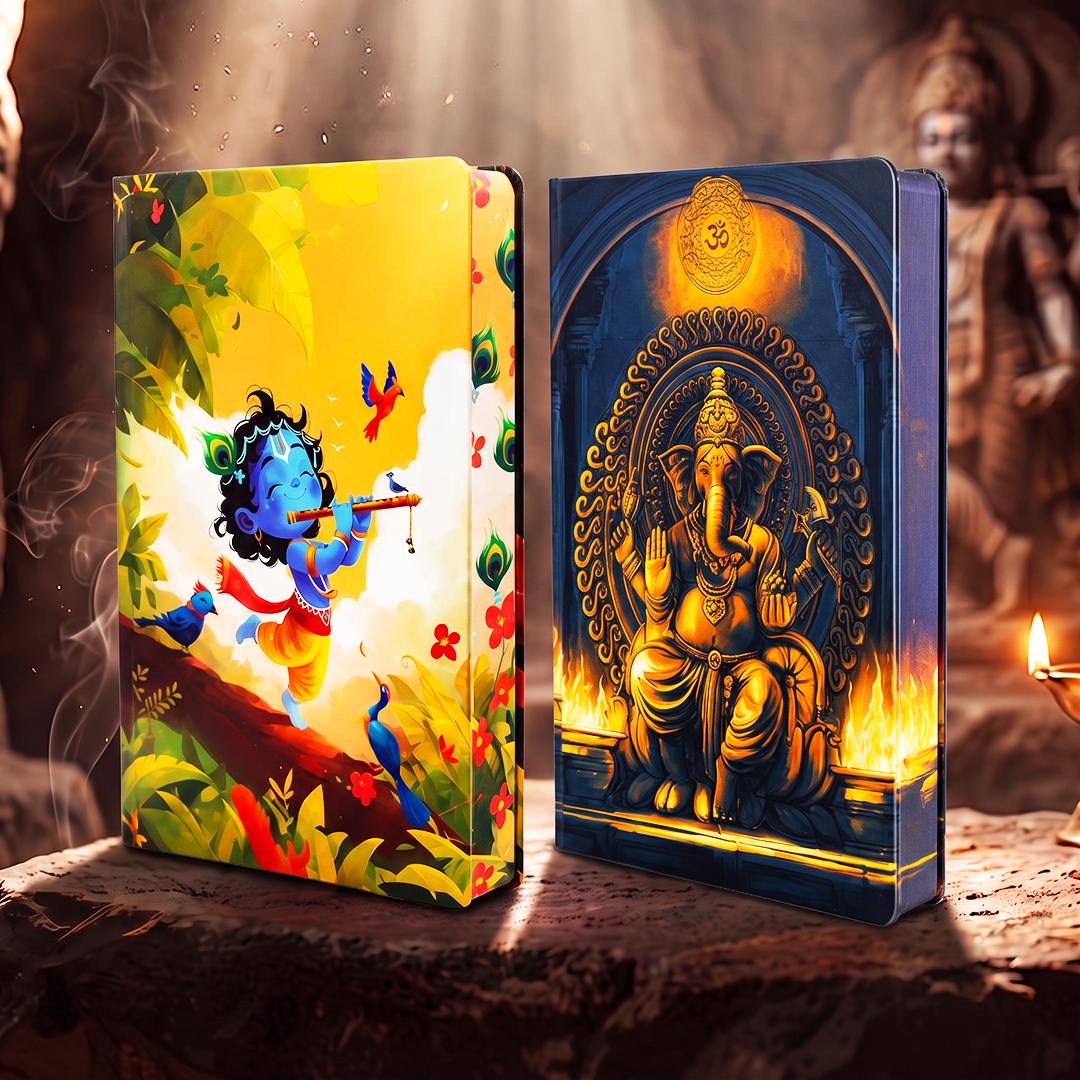 Divine Series UV Printed 3D Embossed Illustrated Diary (Limited Edition) - Set of 2