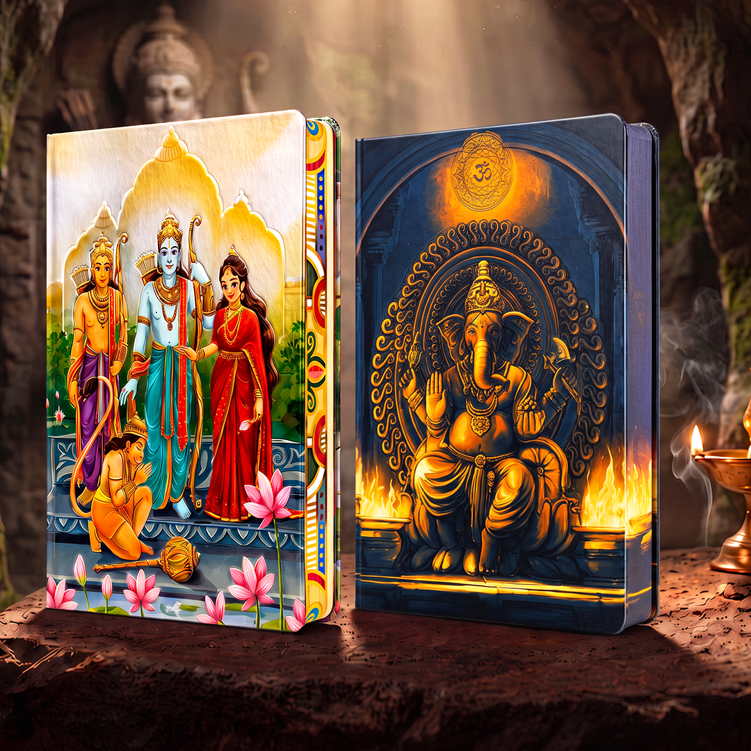 Divine Series UV Printed 3D Embossed Illustrated Diary (Limited Edition) - Set of 2