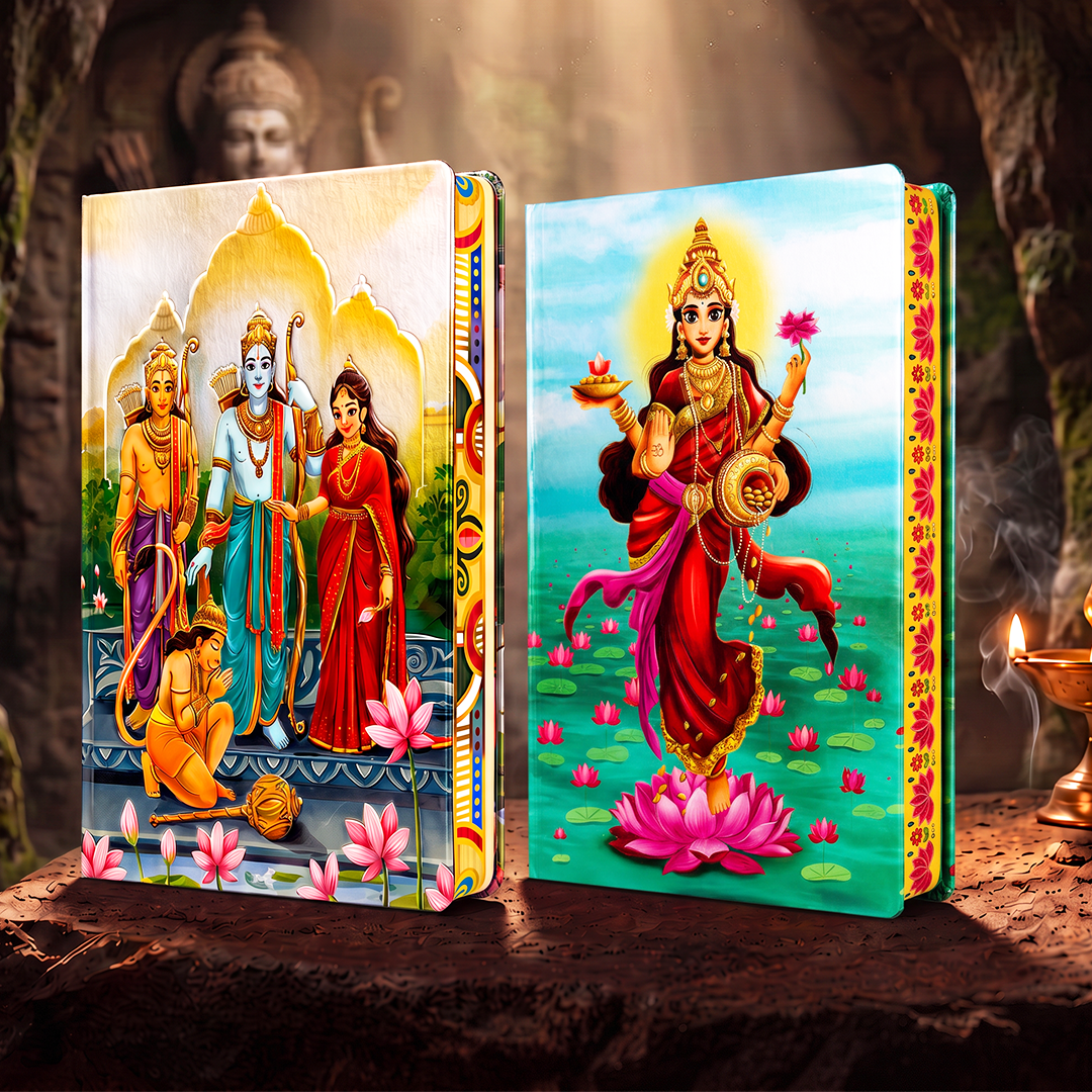 Divine Series UV Printed 3D Embossed Illustrated Diary (Limited Edition) - Set of 2