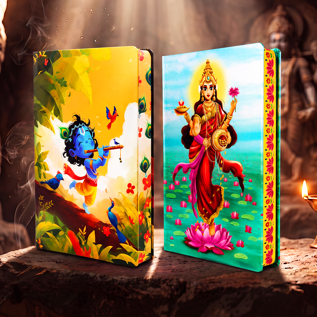 Divine Series UV Printed 3D Embossed Illustrated Diary (Limited Edition) - Set of 2