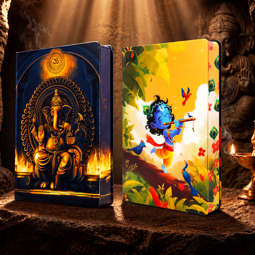 Divine Series UV Printed 3D Embossed Illustrated Diary (Limited Edition) - Set of 2