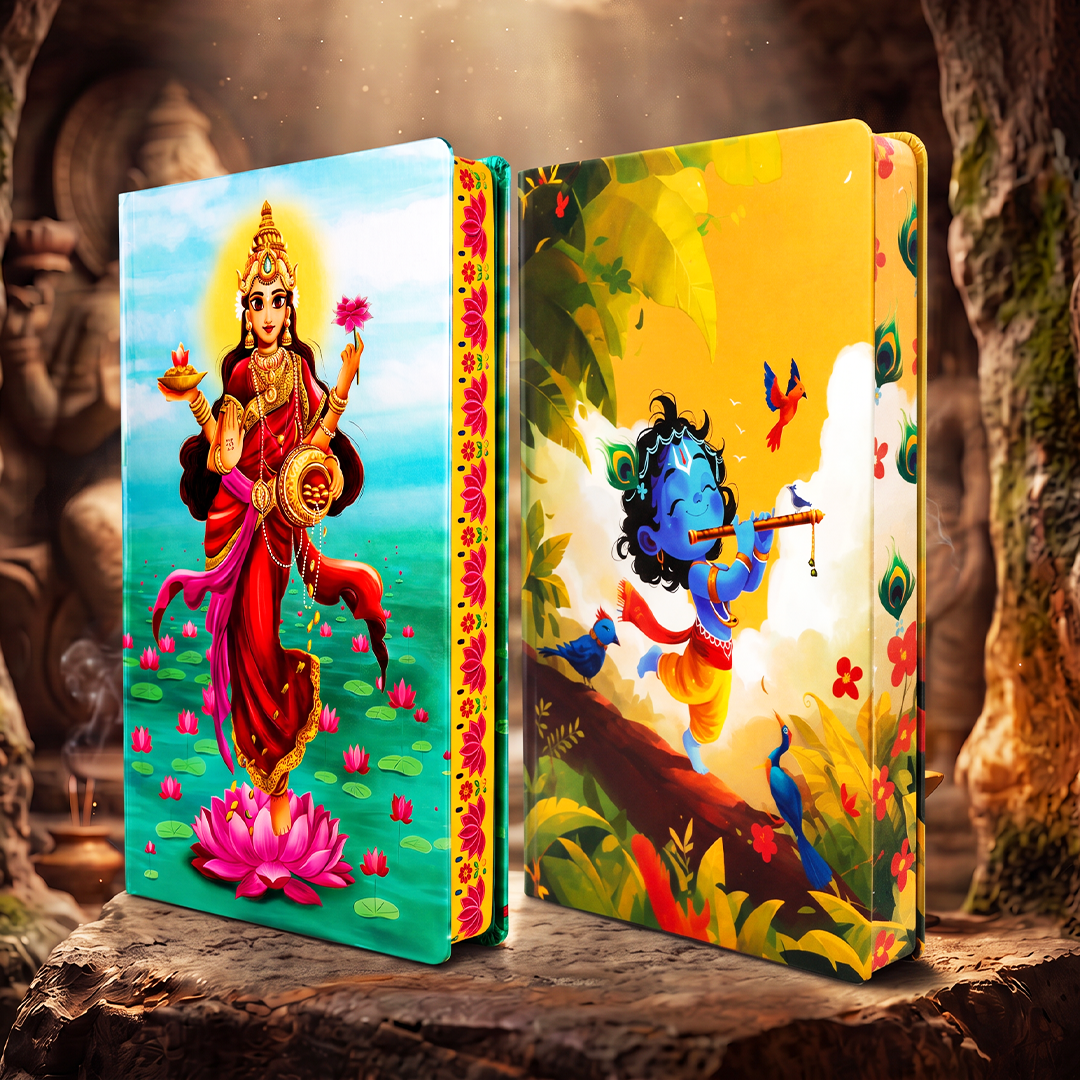 Divine Series UV Printed 3D Embossed Illustrated Diary (Limited Edition) - Set of 2