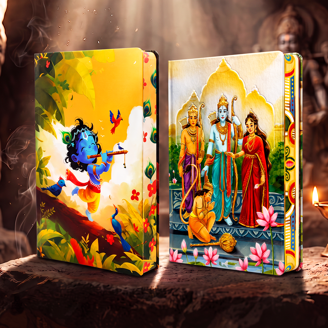 Divine Series UV Printed 3D Embossed Illustrated Diary (Limited Edition) - Set of 2