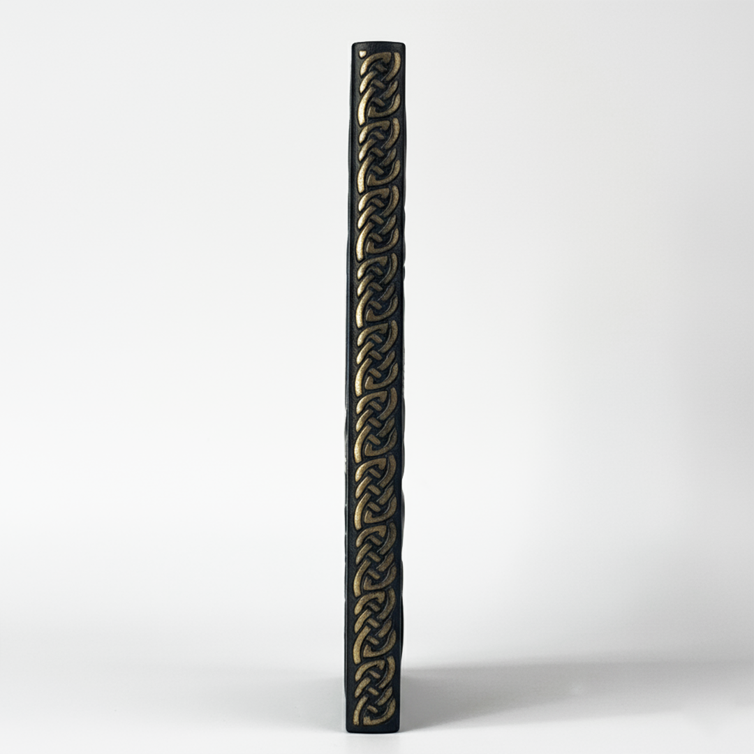 Eternal Radiance – Sun Tree 3D Embossed Vintage Leather Journal Notebook with Golden Diamond Ball Pen (Limited Edition)