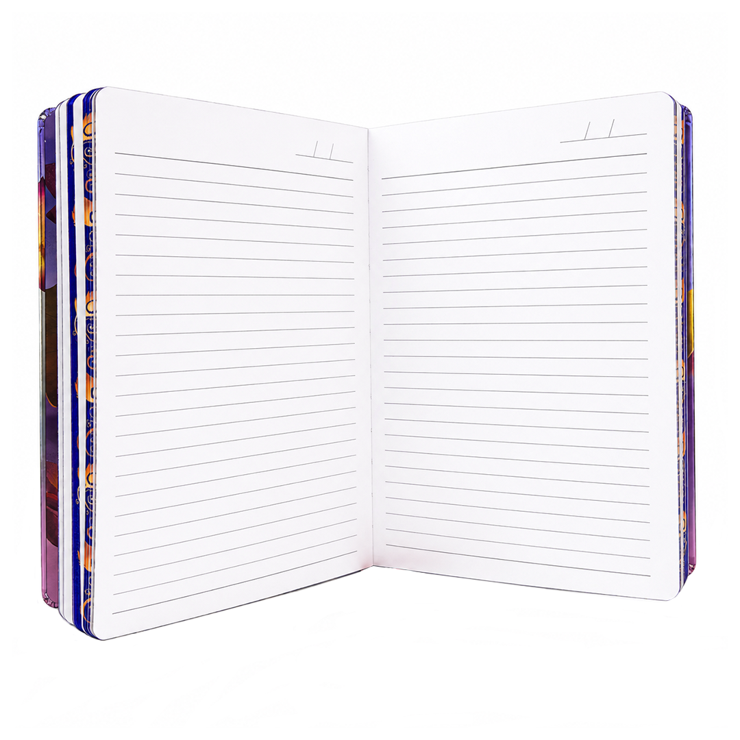 Cute Krishna UV Printed 3D Embossed Illustrated Journal Notebook (Limited Edition)