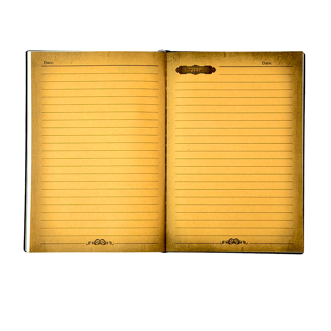 Elderhorn Spirit Reindeer 3D Embossed Vintage Leather Journal Notebook with Golden Diamond Ball Pen – Christmas Edition (Limited Edition)