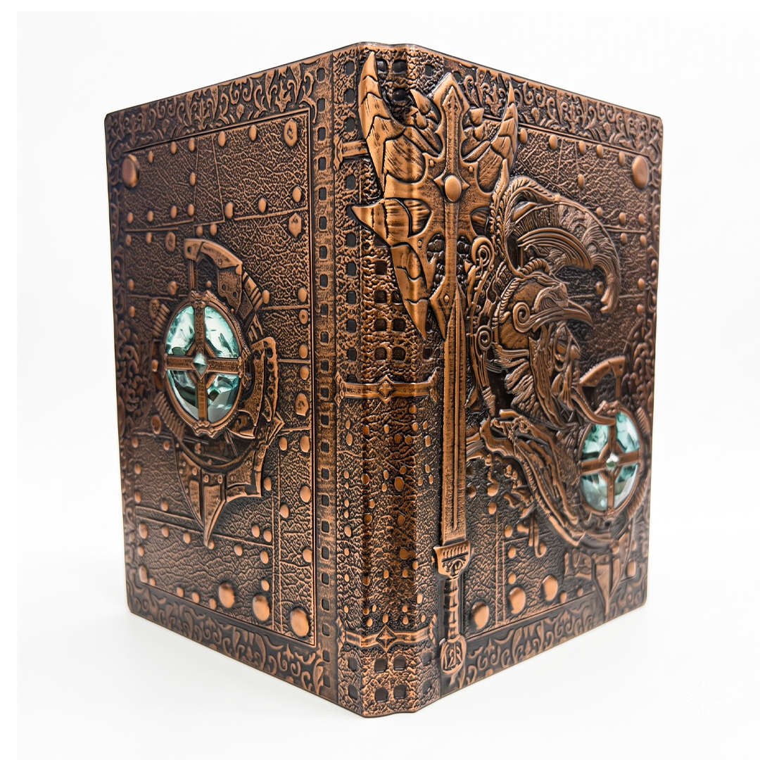 Pirates Red Copper Eternal Guardian – Knight’s Legacy 3D Embossed Vintage Leather Journal Notebook with (Limited Edition)