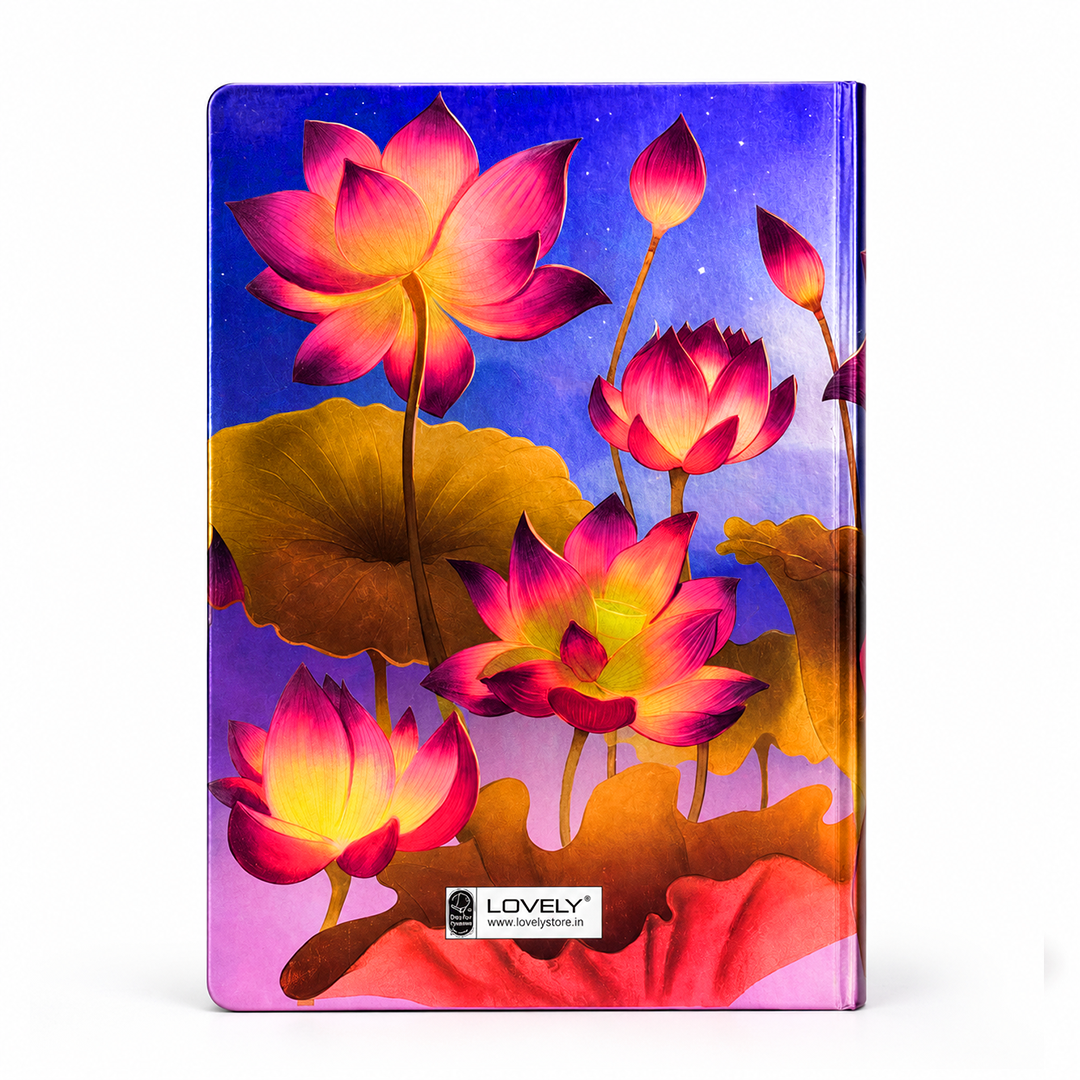 Cute Krishna UV Printed 3D Embossed Illustrated Journal Notebook (Limited Edition)