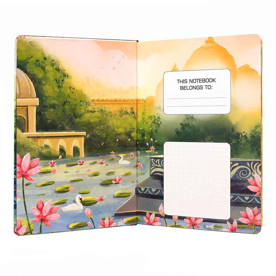 Shree Ram Darbar UV Printed 3D Embossed Illustrated Journal Notebook (Limited Edition)