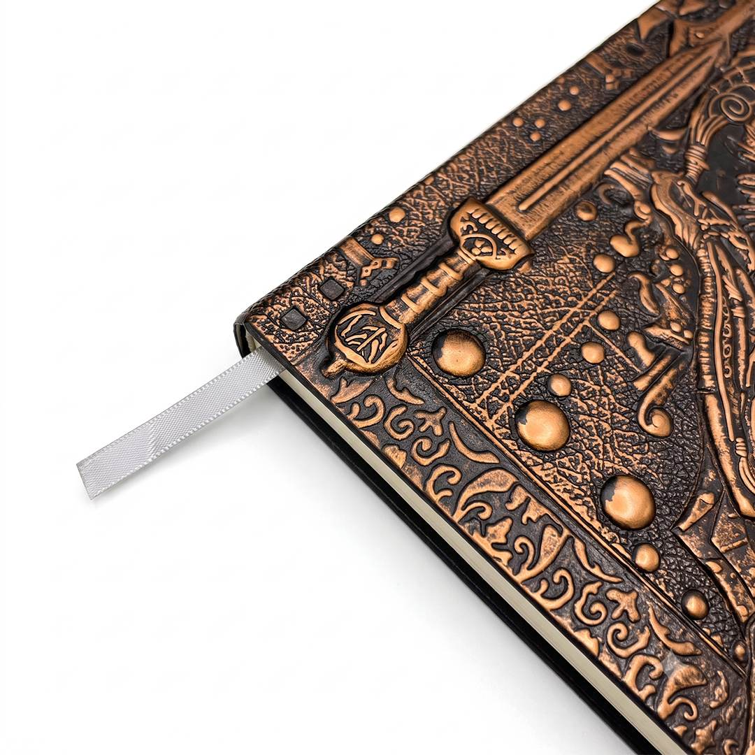 Pirates Red Copper Eternal Guardian – Knight’s Legacy 3D Embossed Vintage Leather Journal Notebook with (Limited Edition)