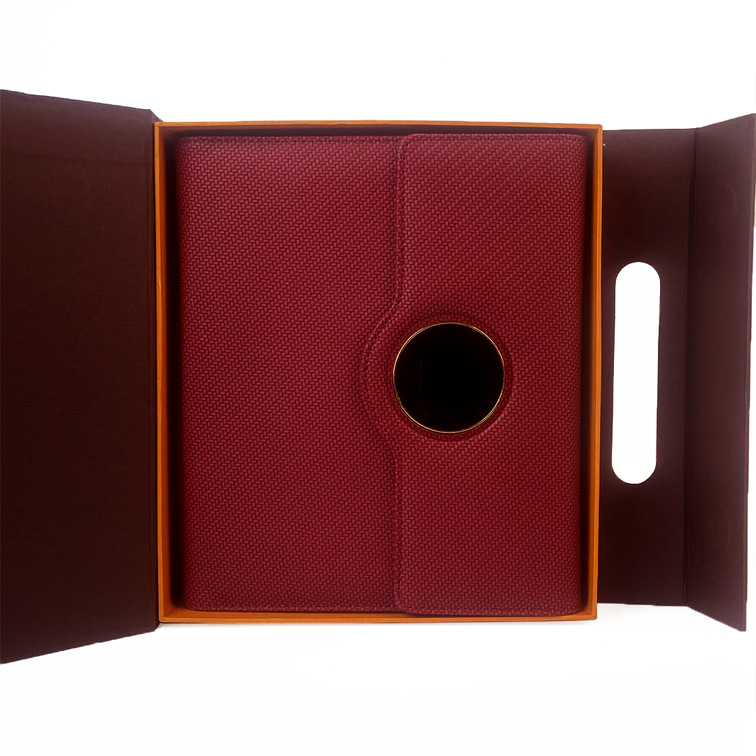 Sparq Smart – Wireless Charging Powerbank Ringbinder Notebook - Burgundy