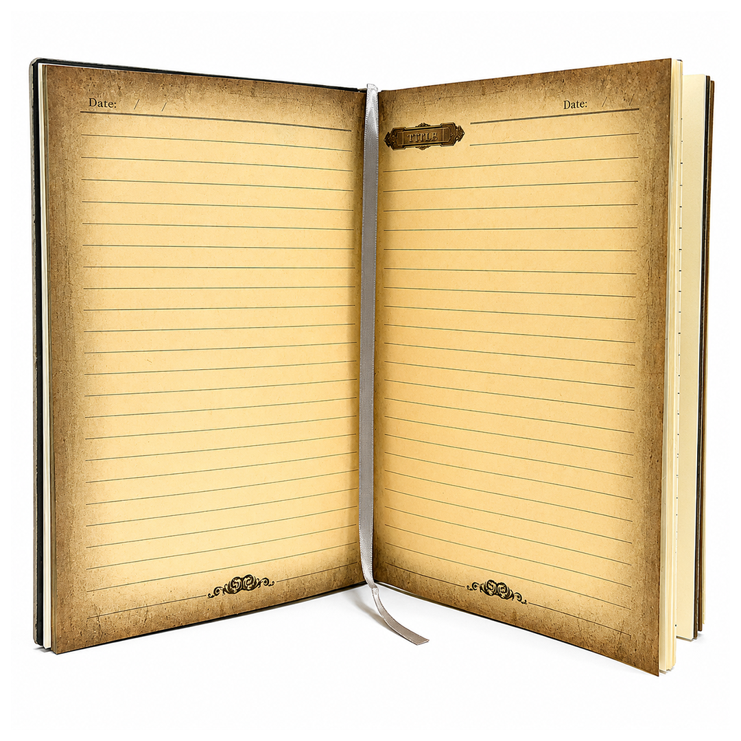 Colorful Queen Enchanted Masquerade 3D Embossed Vintage Leather Journal Notebook (Limited Edition)