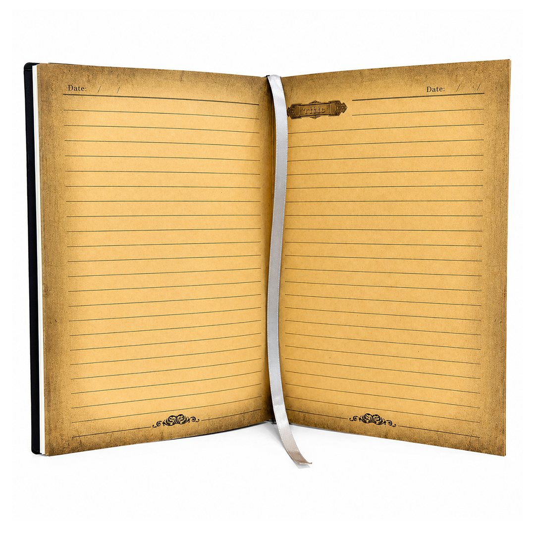 Radha Krishna Bronze 3D Embossed Vintage Leather Journal Notebook with (Limited Edition)