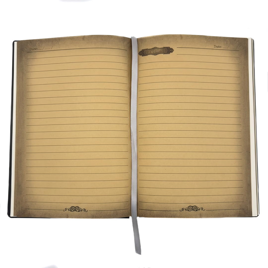 Bronze Queen Enchanted Masquerade 3D Embossed Vintage Leather Journal Notebook (Limited Edition)
