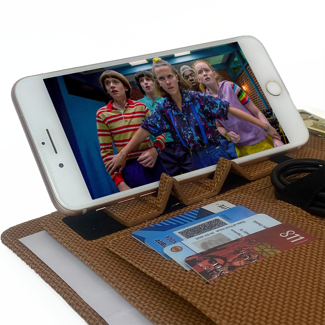 Sparq Smart – Wireless Charging Powerbank Ringbinder Notebook - Tan