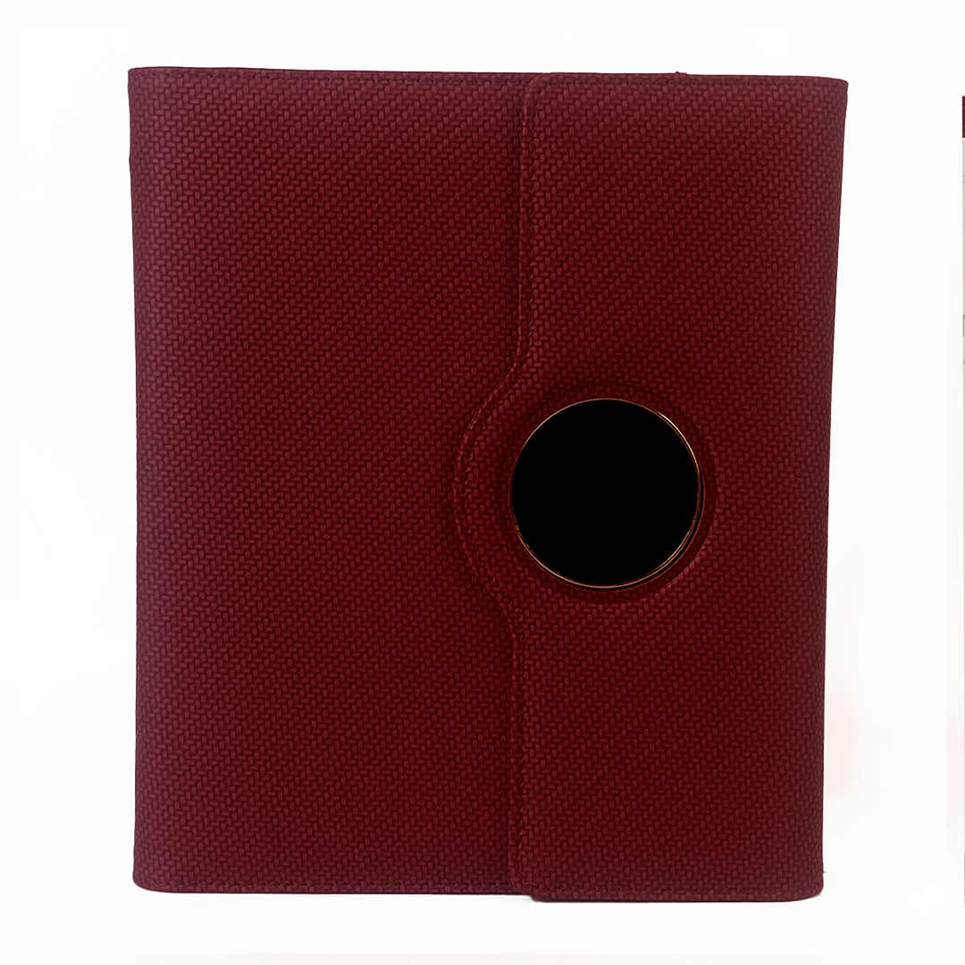 Sparq Smart – Wireless Charging Powerbank Ringbinder Notebook - Burgundy