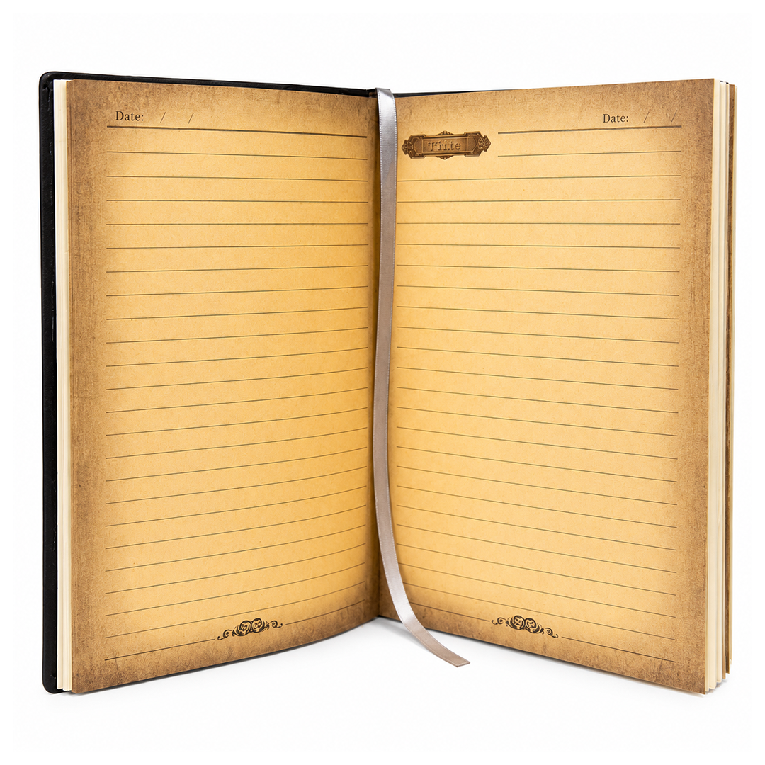 Eagle Bronze Celestial Phoenix 3D Embossed Vintage Leather Journal Notebook (Limited Edition)