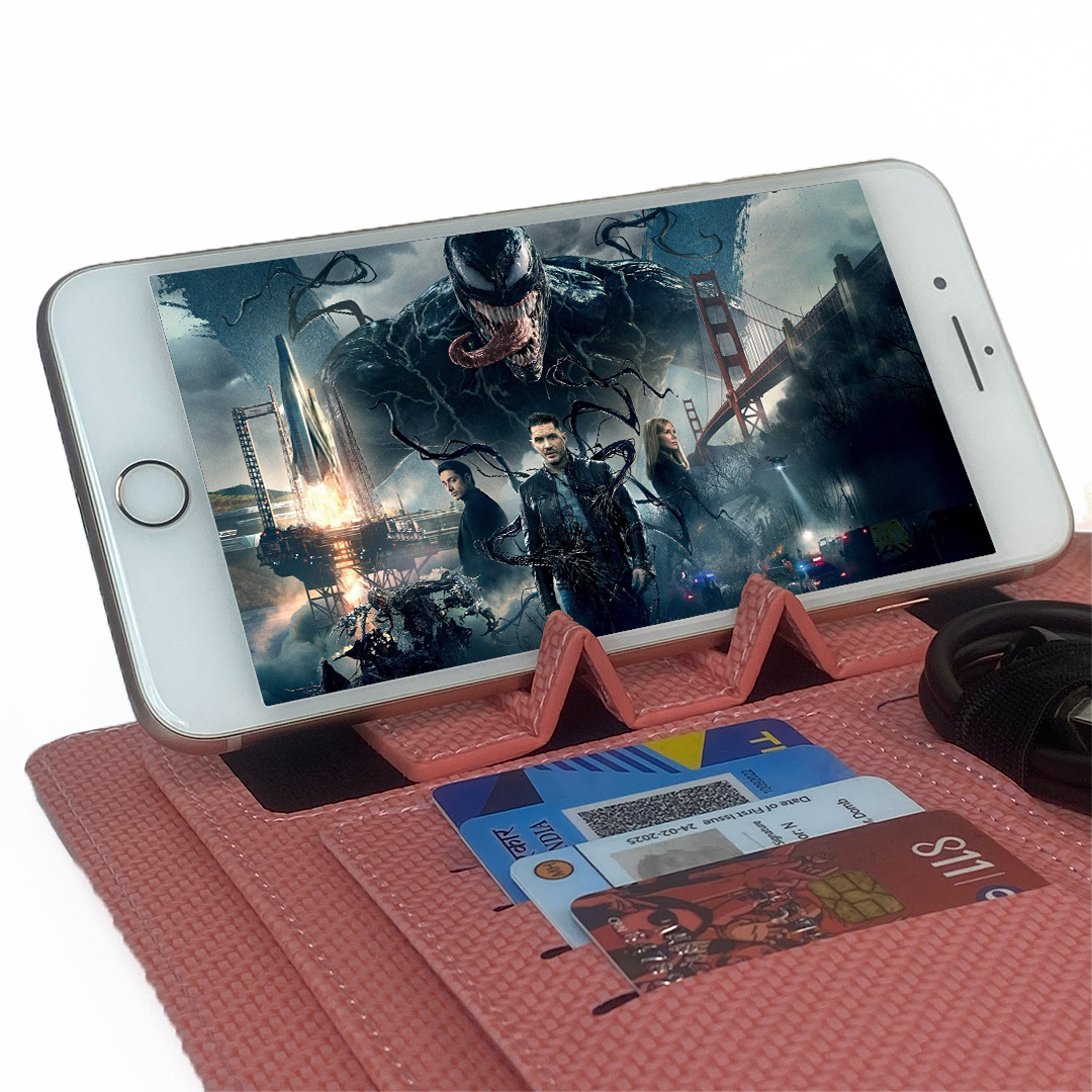 Sparq Smart – Wireless Charging Powerbank Ringbinder Notebook - Pink