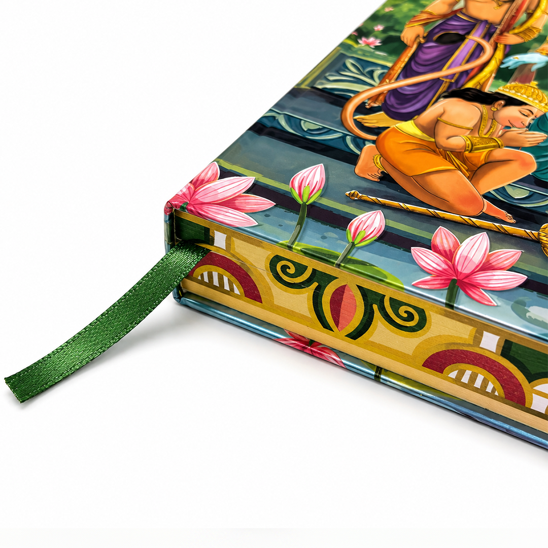 Shree Ram Darbar UV Printed 3D Embossed Illustrated Journal Notebook (Limited Edition)