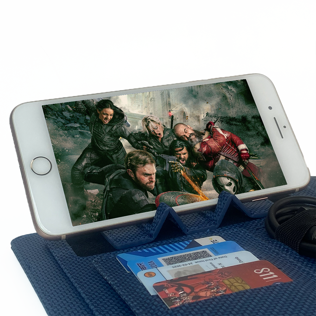 Sparq Smart – Wireless Charging Powerbank Ringbinder Notebook - Navy Blue