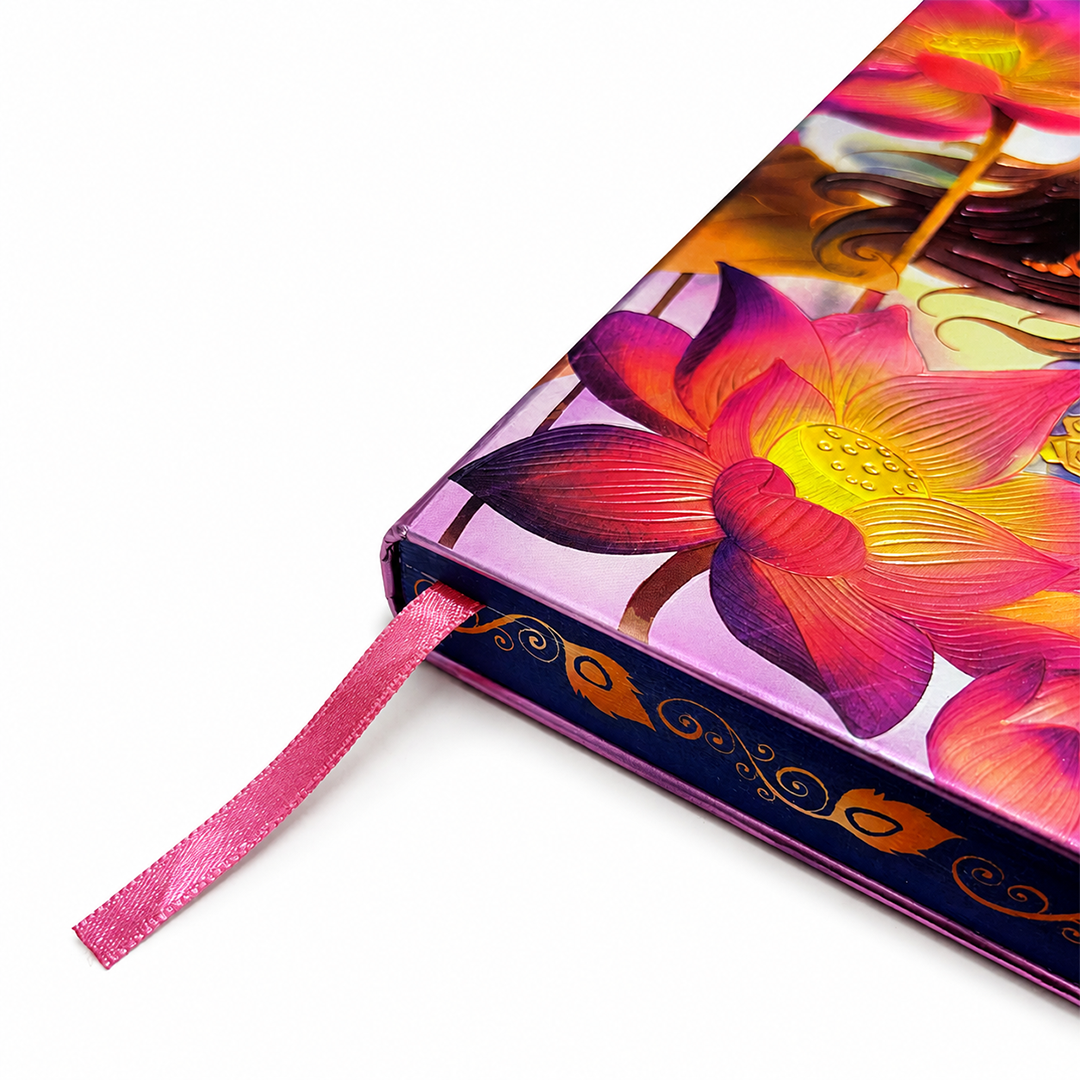 Cute Krishna UV Printed 3D Embossed Illustrated Journal Notebook (Limited Edition)