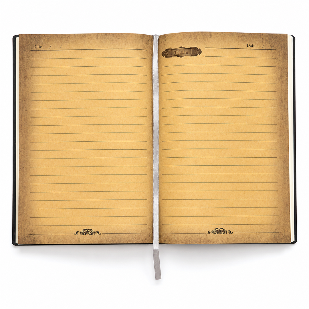 ChronoSoul – Time Machine Red Copper 3D Embossed Vintage Leather Journal Notebook (Limited Edition)