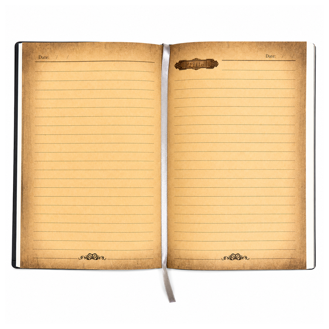 Eagle Bronze Celestial Phoenix 3D Embossed Vintage Leather Journal Notebook (Limited Edition)