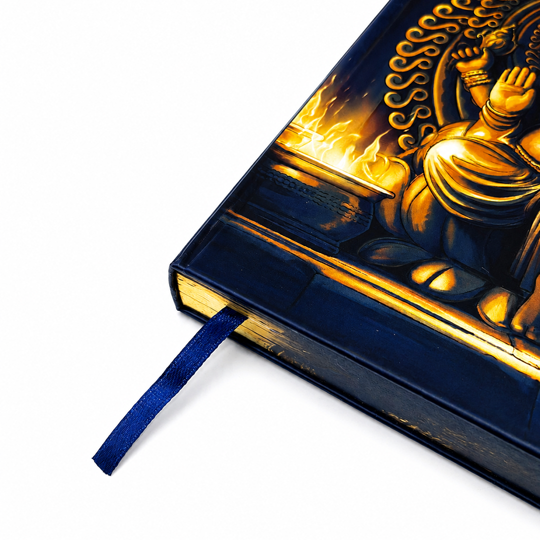 Ganpati Bappa UV Printed 3D Embossed Illustrated Journal Notebook (Limited Edition)