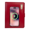 Next Gen - Smart Wireless Charging 8000 mAh Powerbank Notebook with 16 GB Pendrive - (Free Name Personalisation) - Red