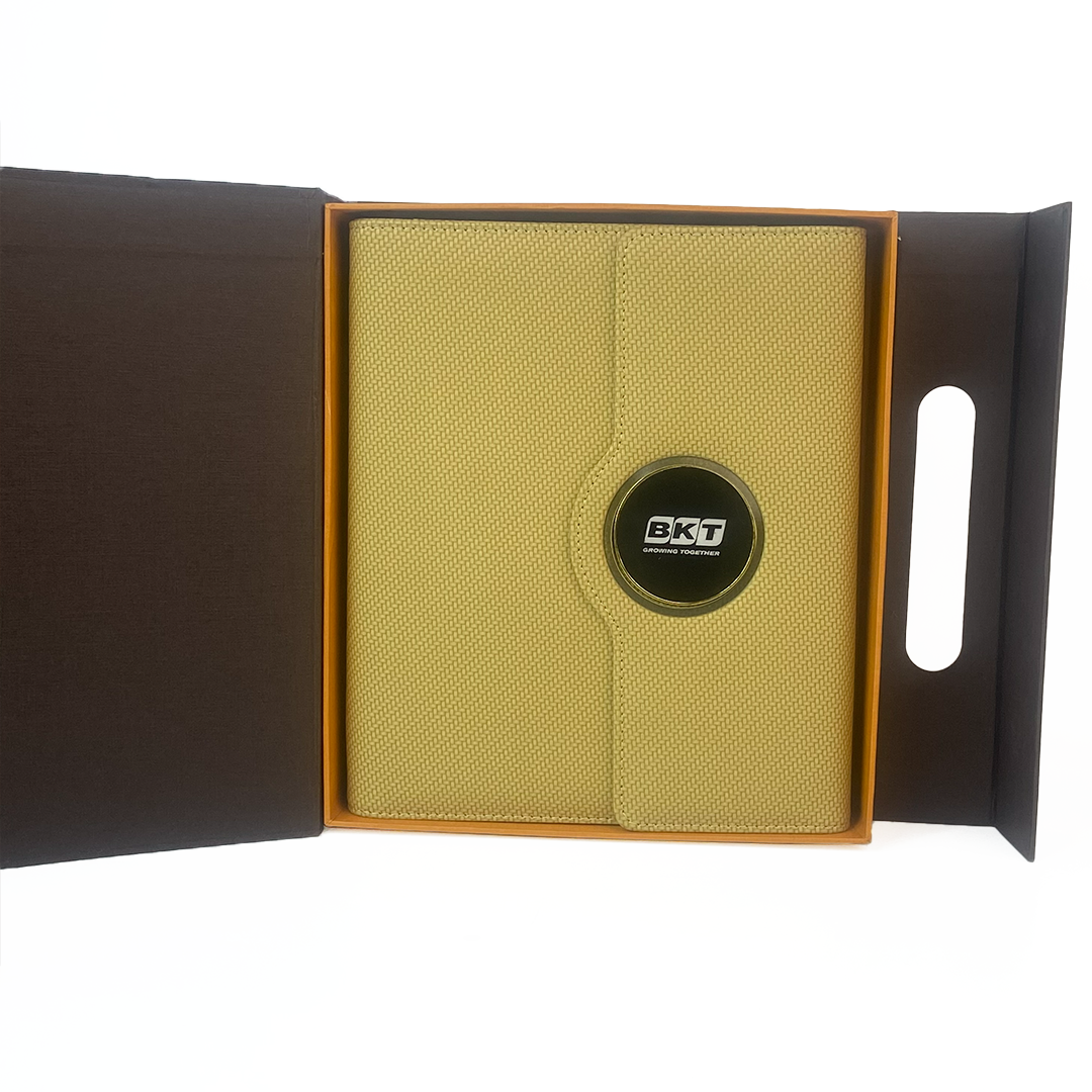 Sparq Smart – Wireless Charging Powerbank Ringbinder Notebook - Beige