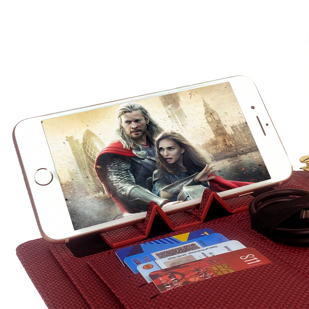 Sparq Smart – Wireless Charging Powerbank Ringbinder Notebook - Burgundy