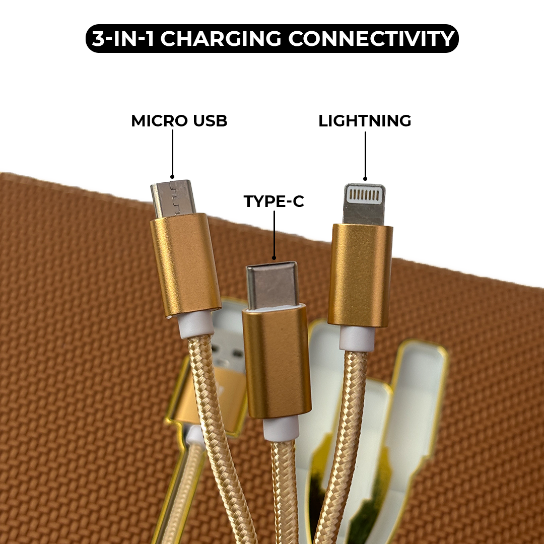 Sparq Smart Wireless Charging 8000 mAh Powerbank Notebook (Free Name Personalisation) - Tan