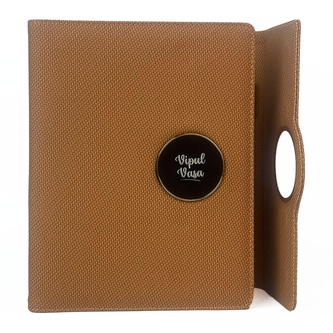 Sparq Smart – Wireless Charging Powerbank Ringbinder Notebook - Tan