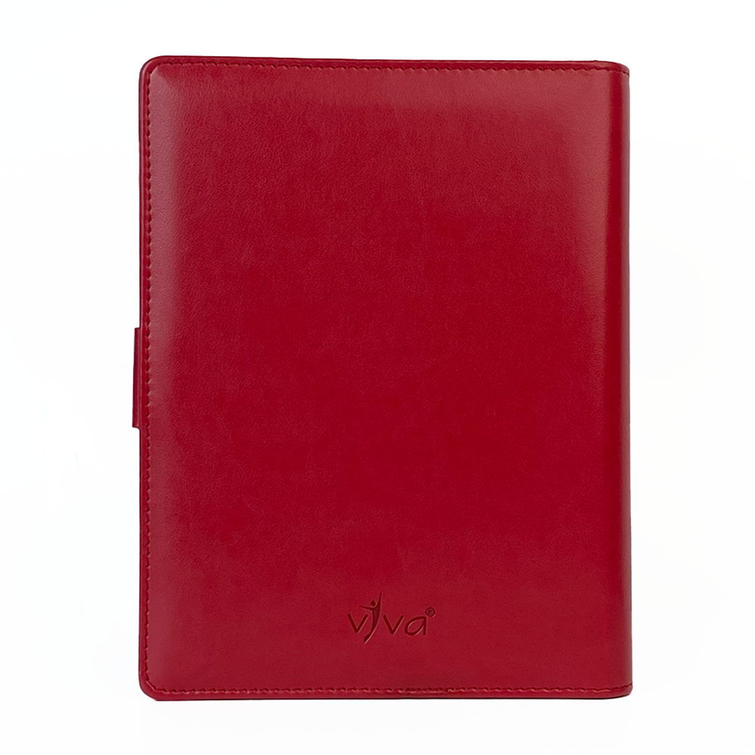 Next Gen - Smart Wireless Charging 8000 mAh Powerbank Notebook with 16 GB Pendrive - (Free Name Personalisation) - Red