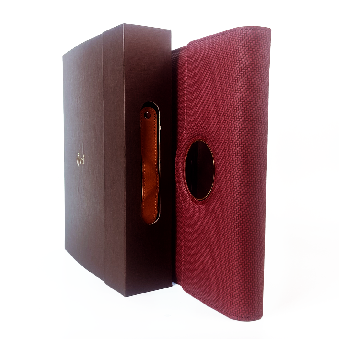 Sparq Smart – Wireless Charging Powerbank Ringbinder Notebook - Burgundy