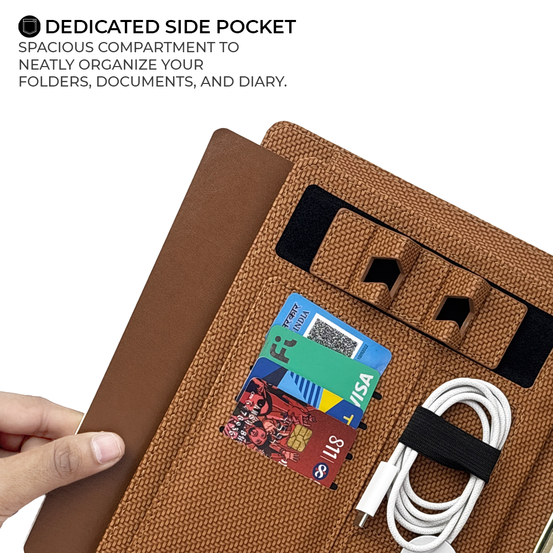 Dedicated Side Pocket for Easy Storage