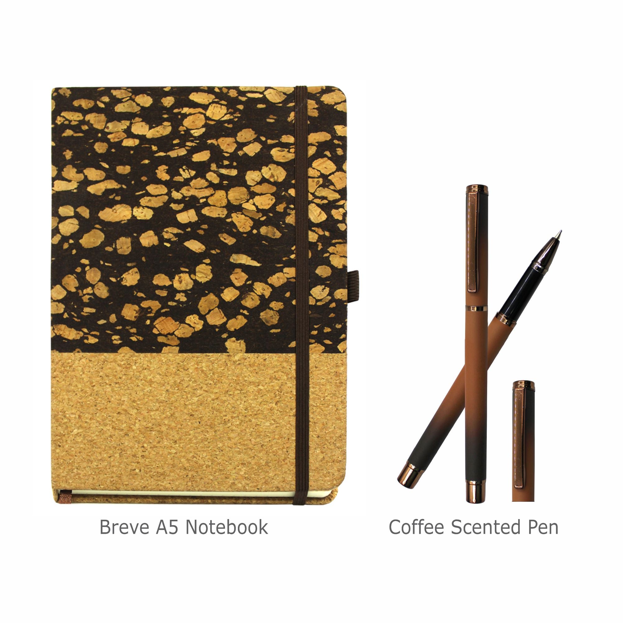Breve Coffee Notebook & Espresso Coffee Pen (Gift Set)