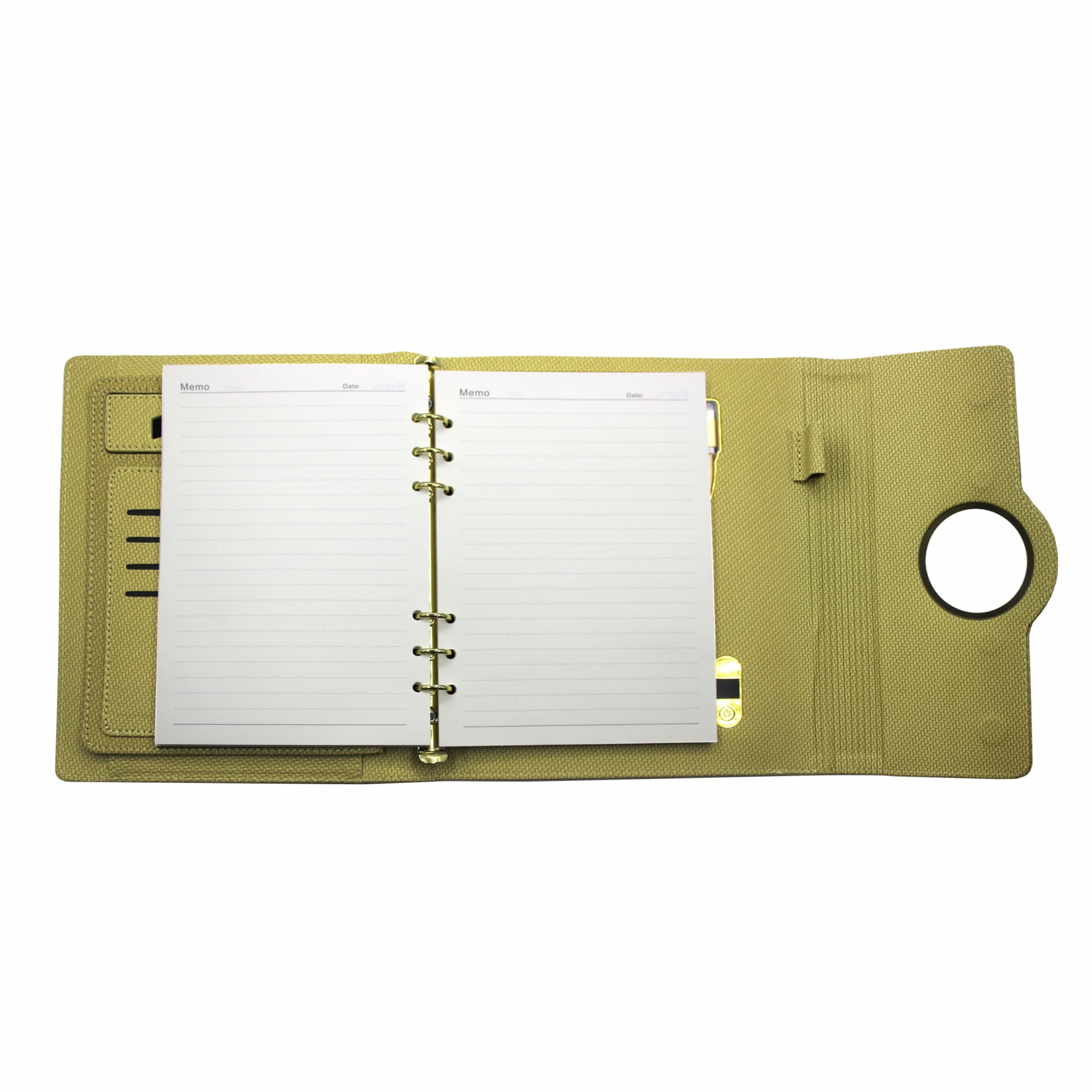 Sparq Smart Wireless Charging 8000 mAh Powerbank Notebook (Free Name Personalisation) - Beige