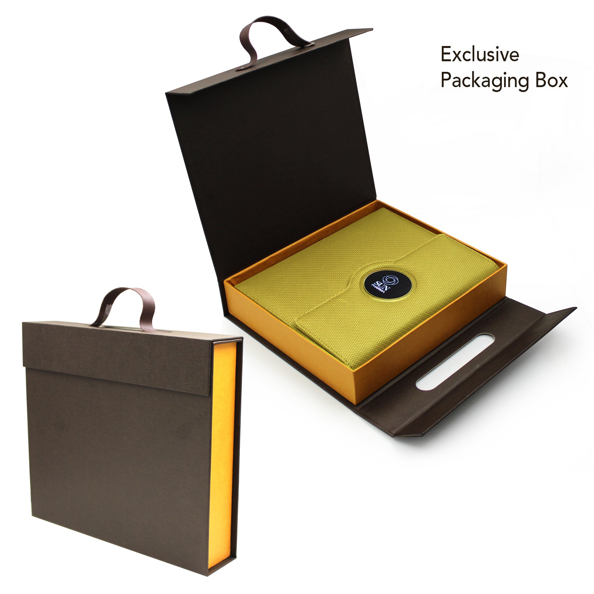 Sparq Smart Wireless Charging 8000 mAh Powerbank Notebook (Free Name Personalisation) - Beige